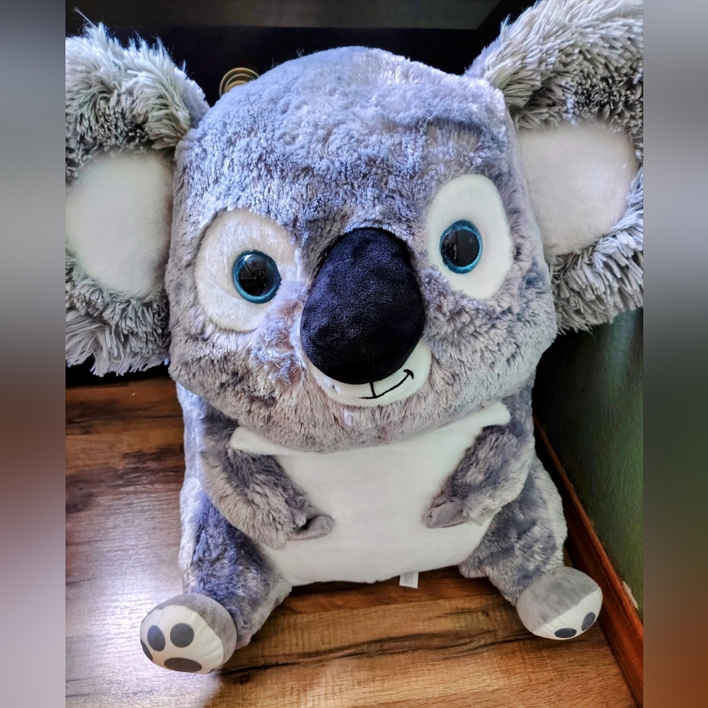 Gray and White Koala Plush Toy